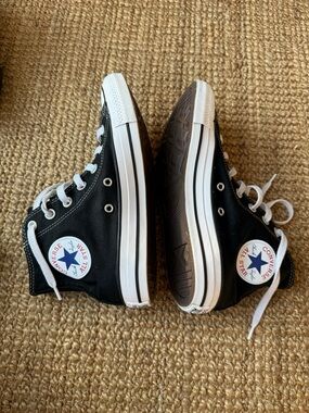 Converse Black and White High Top Chuck Taylors